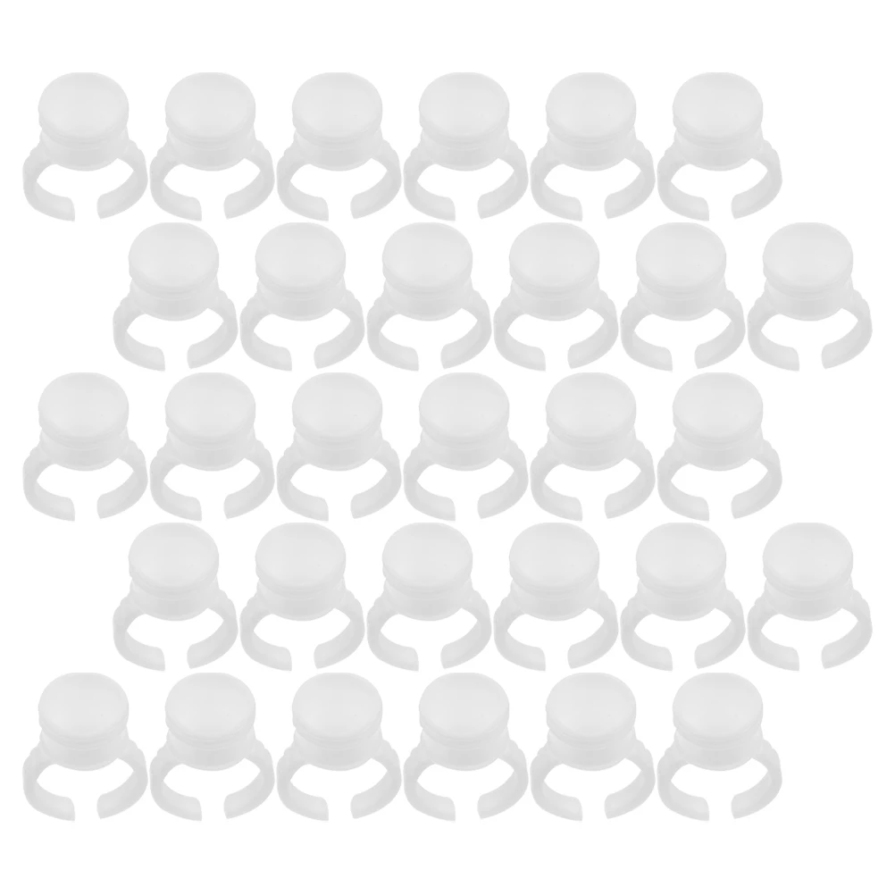 

200Pcs Eyelash Extension Ring Cup Reusable Glue Holder for Nail Art Tattoo Pigment Ink Storage Compact Design Glue Ring Cup