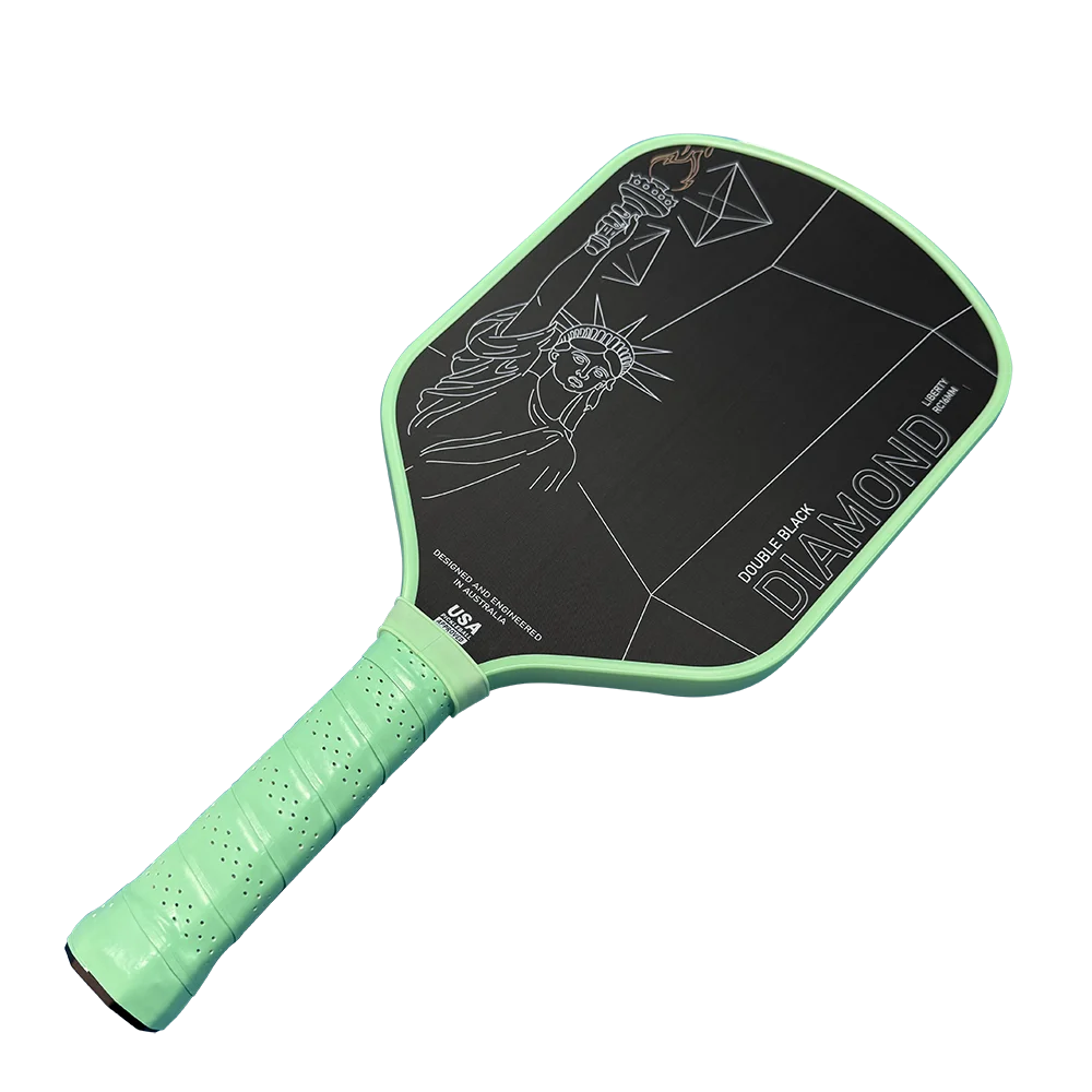 Paleta de Pickleball termoformadora RC de 16 mm con doble diamante negro aprobado por estándar de USAPA