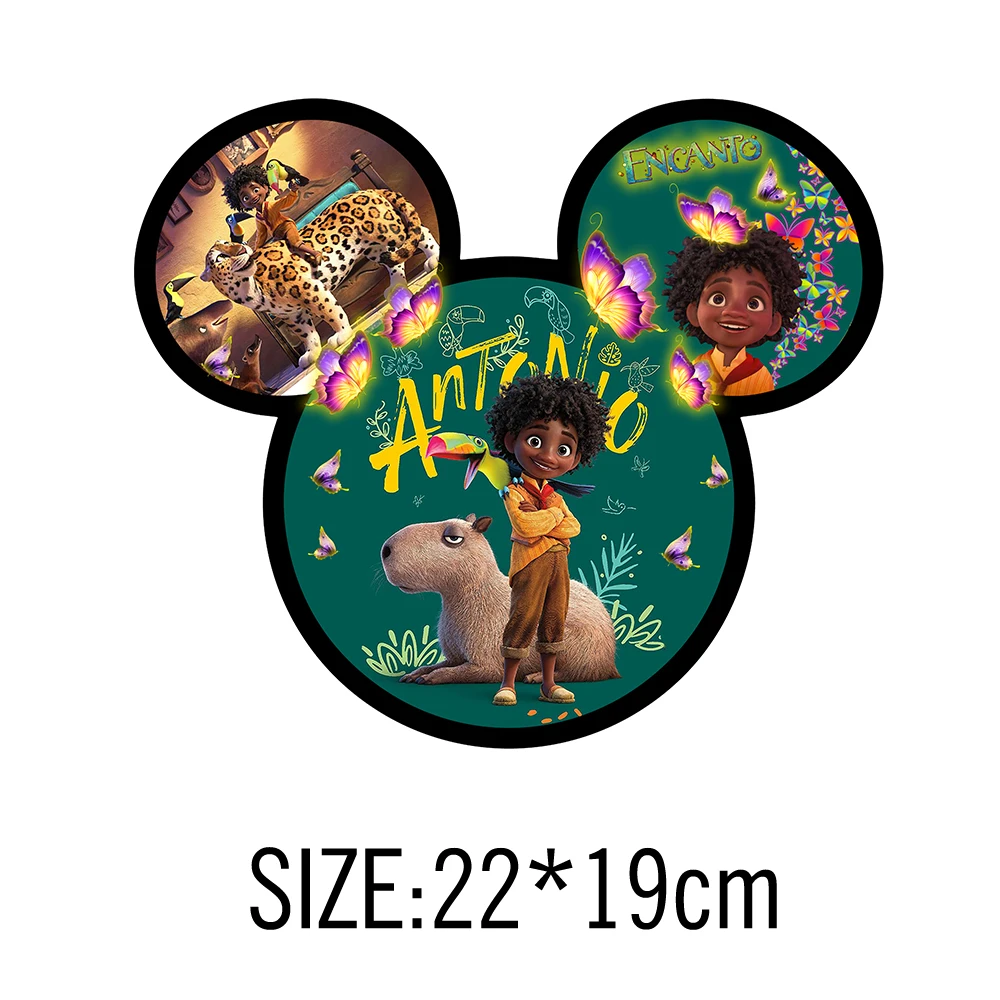 Nowe naszywki Encanto Mirabel DIY T-Shirt Cartoon Disney Naszywka dla dziewczynki Naklejki Odzież Naszywka termotransferowa Prezent urodzinowy