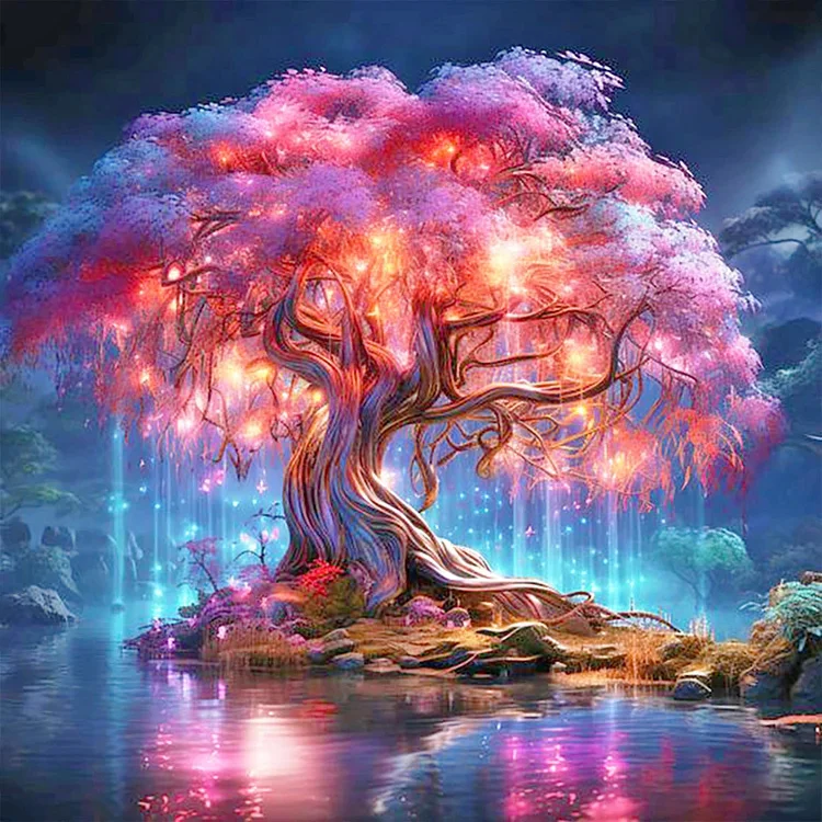 Voller Diamant-Gemälde, Baum, Neuheiten 2025, Diamant-Mosaik, Landschaft, Strass-Bilder, Bastelset