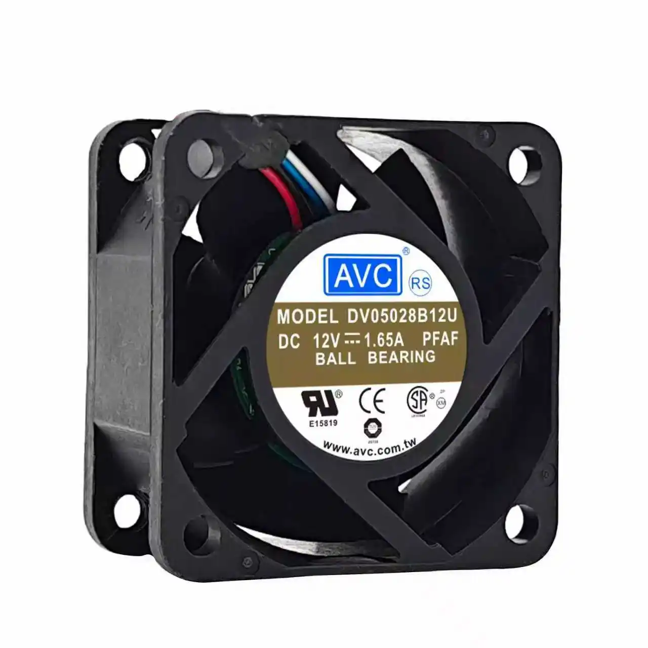 For AVC DV05028B12U 5028 50mm 5cm DC 12V 1.65A 4 Wire Server Inverter PWM Cooling Fan