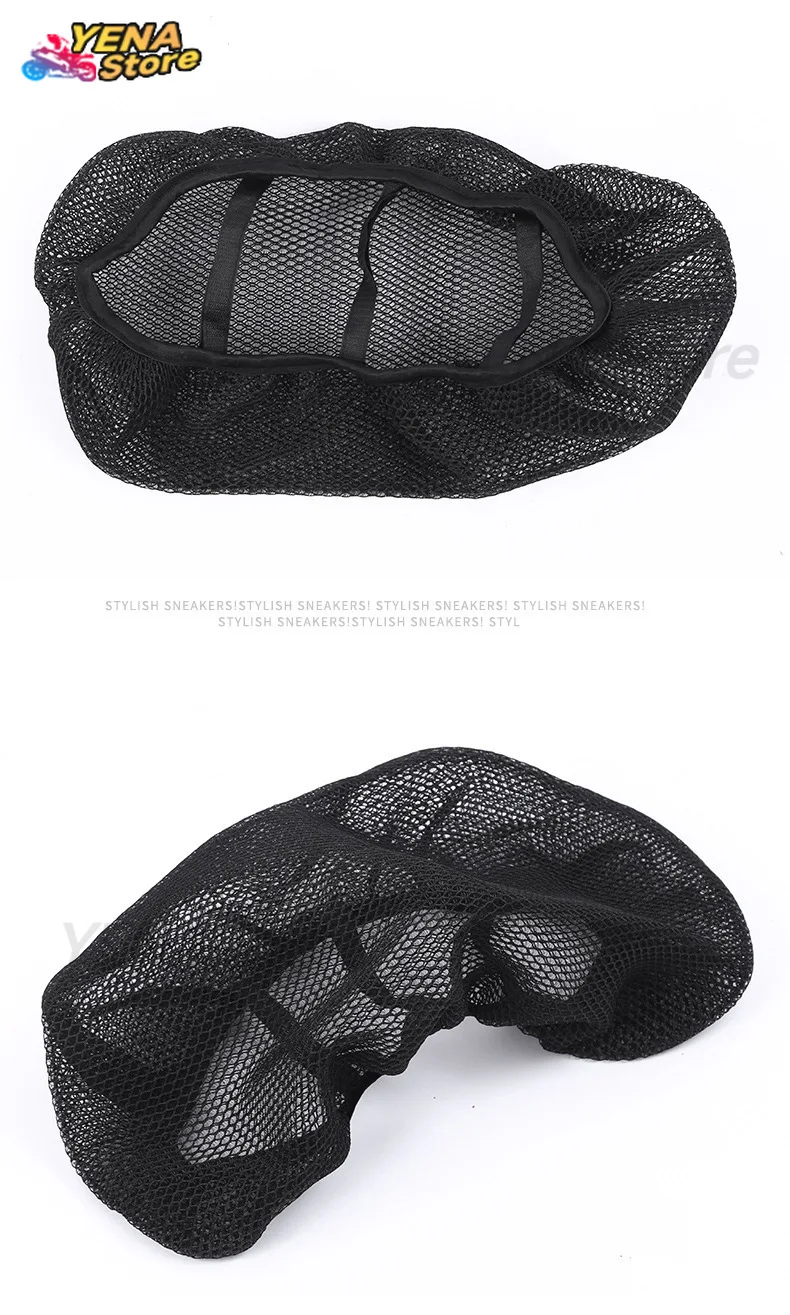 Motorcycle backseat cover accessories 3D Cellular mesh sunscreen thickened motorcycle protector breathable seat cover