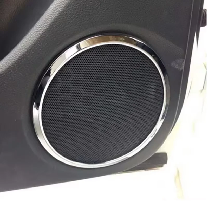 Interior Frame Speaker Box Plated Ring for Nissan Qashqai J11 2014 2015 2016 2017 2018 2019 2020 Chrome Car Accessories 4 Pcs