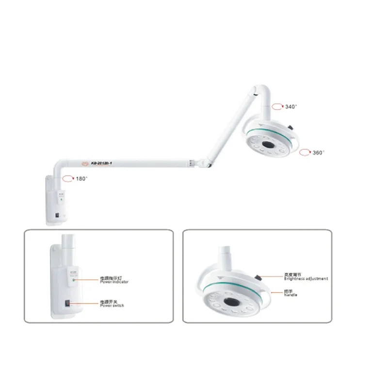 Medical Equipment Surgery Light LED Light Ceiling-mounted Shadowless Dental LED Operating Lamp Examination Light