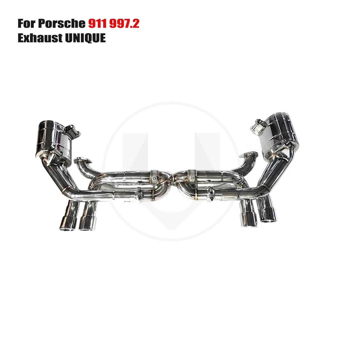 UNIQUE For Porsche 911 997.2 performance valve exhaust system ss304 exhaust muffler