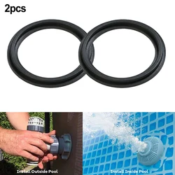 2 PCS O-shape Rubber Ring Swimming Pool Water Inlet Outlet Connector Rubber Gasket For Intex Pump Hose Valves Spare Part