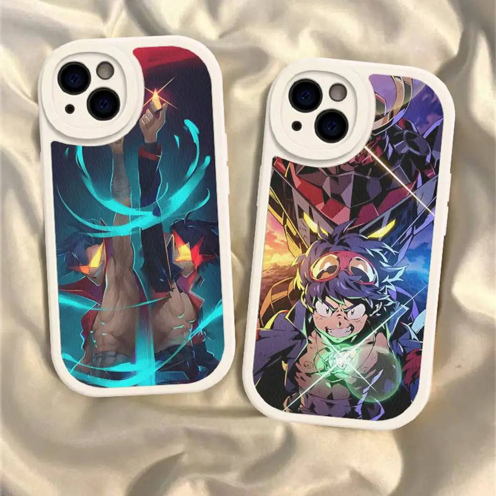 

Cartoon Hot Anime T-Tengen T-Toppa Phone Case For IPhone 16 15 14 13 12 11 Pro Max Plus Shockproof Leather Cover