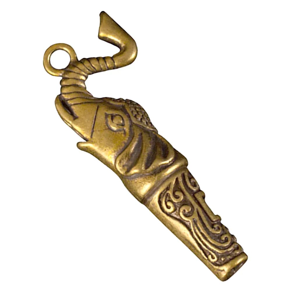 

Elephant Survival Whistle Animal Vintage Hand Brass Whistles Camping Gym Fitness