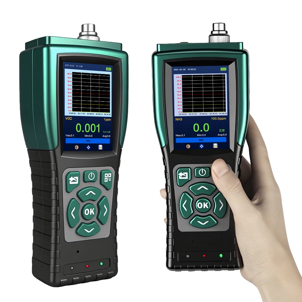 High Precision Handheld Pump Suction Hydrogen Detector H2 Gas Analyzer Single
