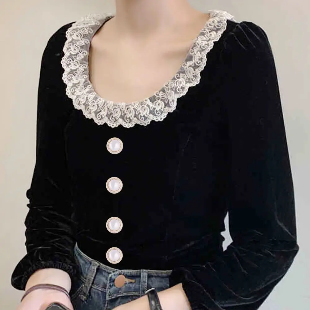 10Pcs High Quality Needlework Sewing Button Clothing Buttons Shirt Buttons Pearlescent Buckle Sewing Accessories