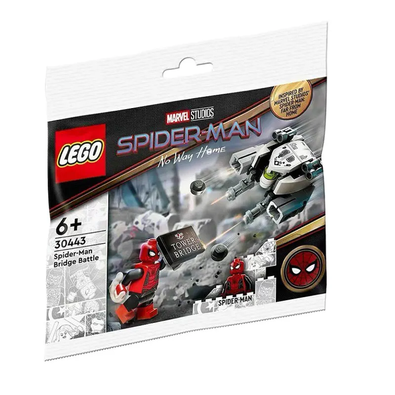 LEGO Marvel Super Heroes Spider-Man Bridge Battle Polybag Set for Children\'s Kids Birthday Christmas New Year Gift 30443