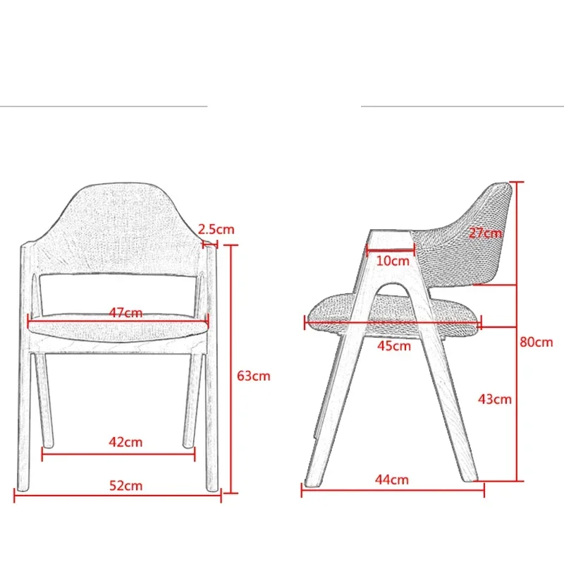 Esszimmerstuhl aus Leder, Barhocker, Holzstühle, Schlafzimmermöbel, modulares Design, Sessel-Pack, modernes Zuhause-Set, luxuriöser Garten