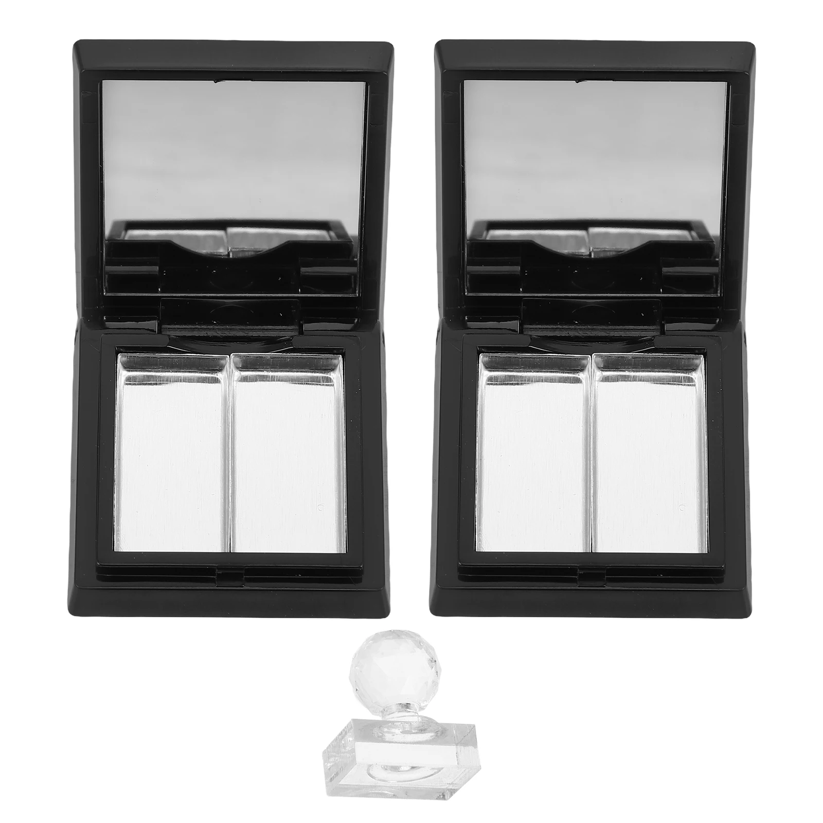 1 مجموعة فارغة عينيه لوحة صندوق لتقوم بها بنفسك حاوية ماكياج لظلال العيون أحمر الشفاه مسحوق السفر إعادة الملء صينية أداة عدة