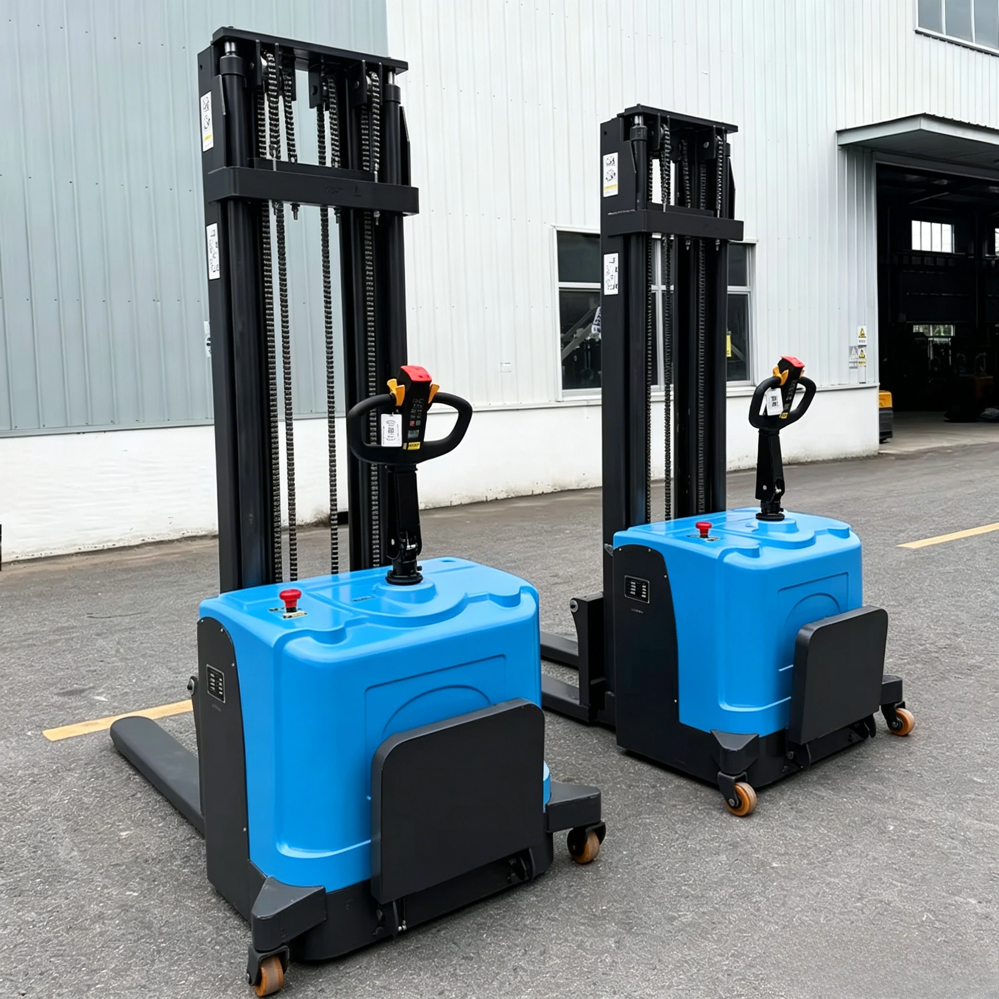 Electric Stand on Stacker Lift Height Powered Stacker for Warehouse Logistics and Factory Material Handling Certification Custom