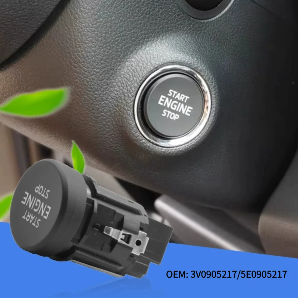 مفتاح المحرك زر الضغط بدء إيقاف زر الطاقة لسكودا كاروك كودياق رائع اوكتافيا سكالا 3V0905217 5ED905217 #1