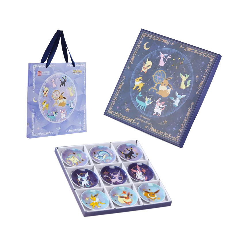 SHUNXIANG Pokemon Ceramic Dish Set Dinnerware Set Kitchen Products Dishwasher Safe High Temp Porcelain Cartoon Tableware Set