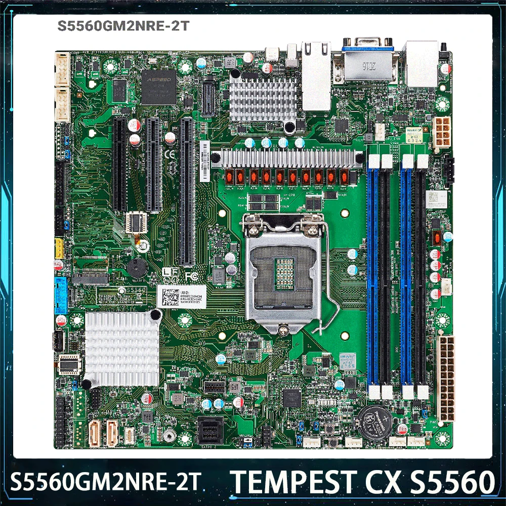 

S5560 S5560GM2NRE-2T Server Motherboard For TYAN C252 LGA1200 DDR4 M.2 Support Xeon E-2300 11th Gen M-ATX