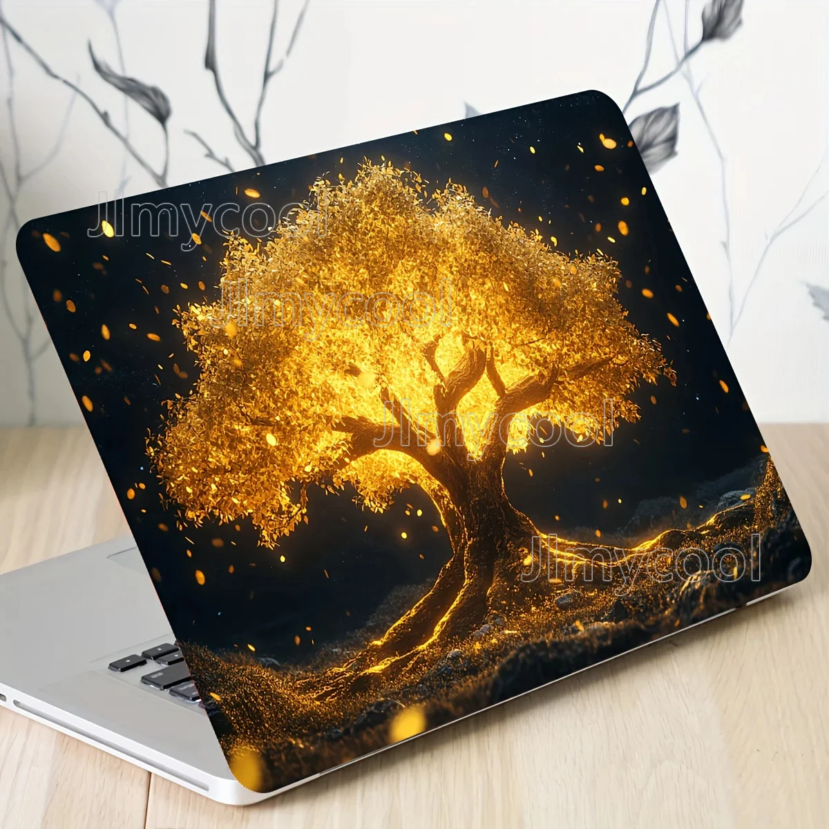 Vinyl Notebook Case Tree Sticker 2 Pieces/Set Scratch Resistant DIY Art Case for Notebooks Decal Stickers