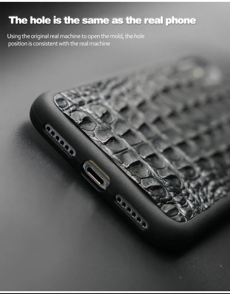 Luxury 100% Fhx-ml50 natural Crocodile skin phone case for Apple iPhone 7 8 Plus XS 12 11 Pro 12Pro MAX XR XS max case