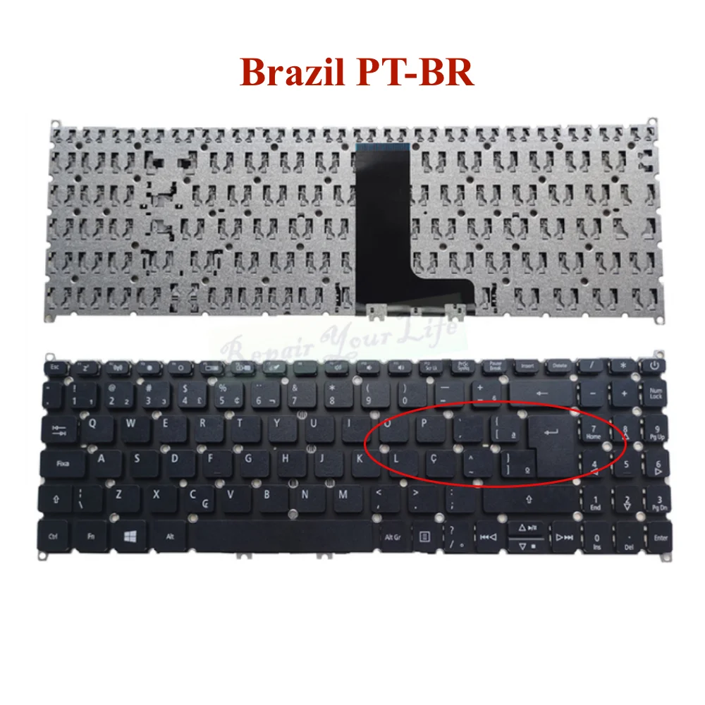 German AZERTY French Latin Brazil Keyboard for ACER SF315-52 SF315-51 51G SF315-41 SF315-41G SF315-54 Keyboards SV05T/SV5T-A72B