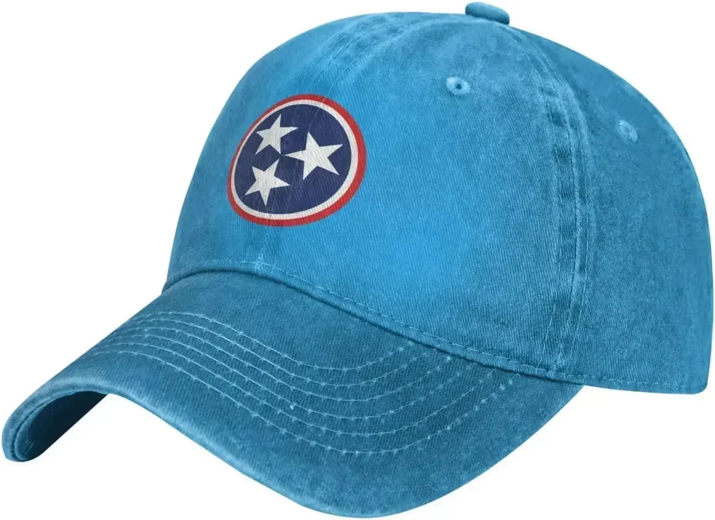 Flag Of Tennessee Cowboy Baseball Cap Adjustable Washable Cotton Adult Cowboy Baseball Hats