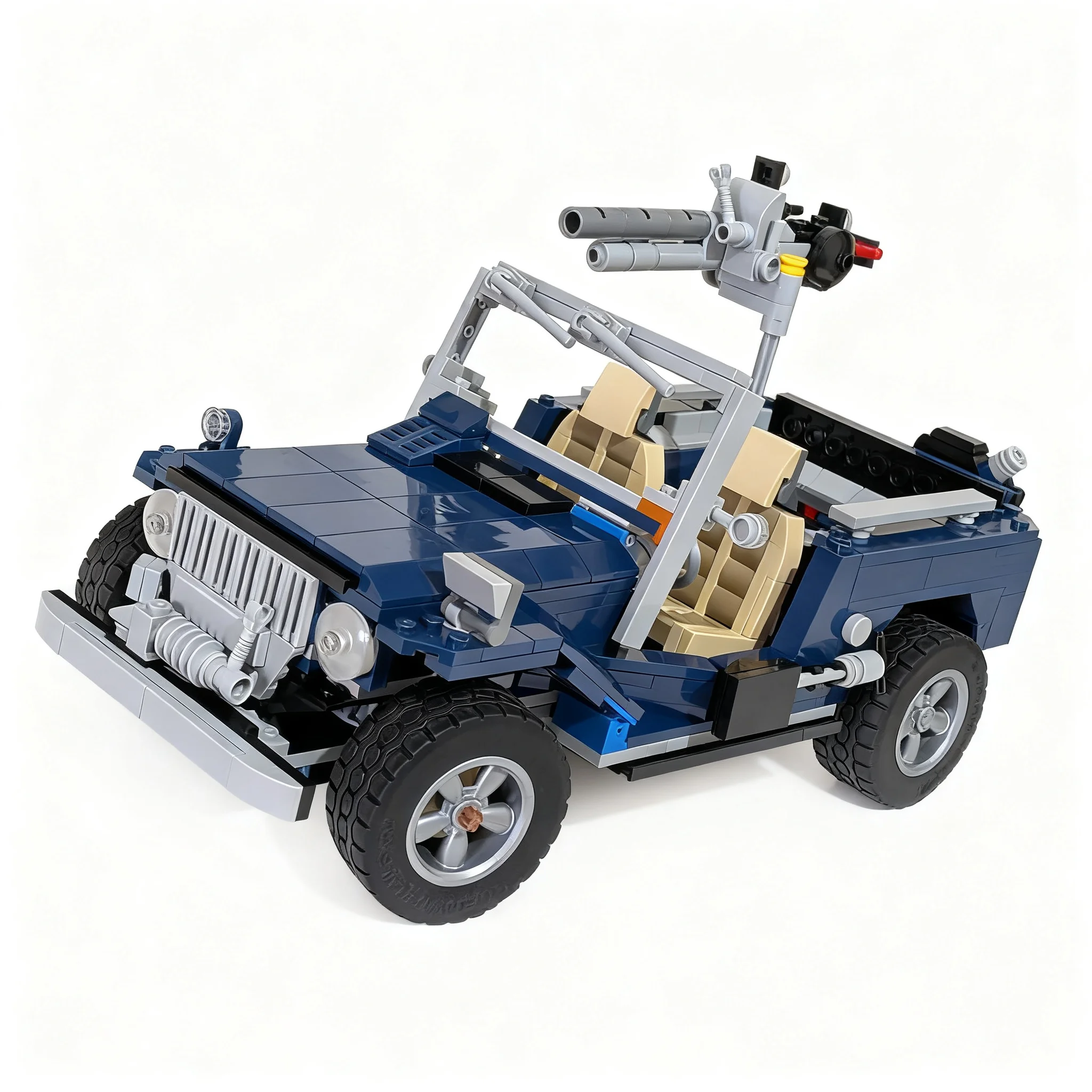 793pcs MOC Creator Creator Expert Military Jeeped Model Building Blocks Construction Toy Christmas Gift DIY Collection Display