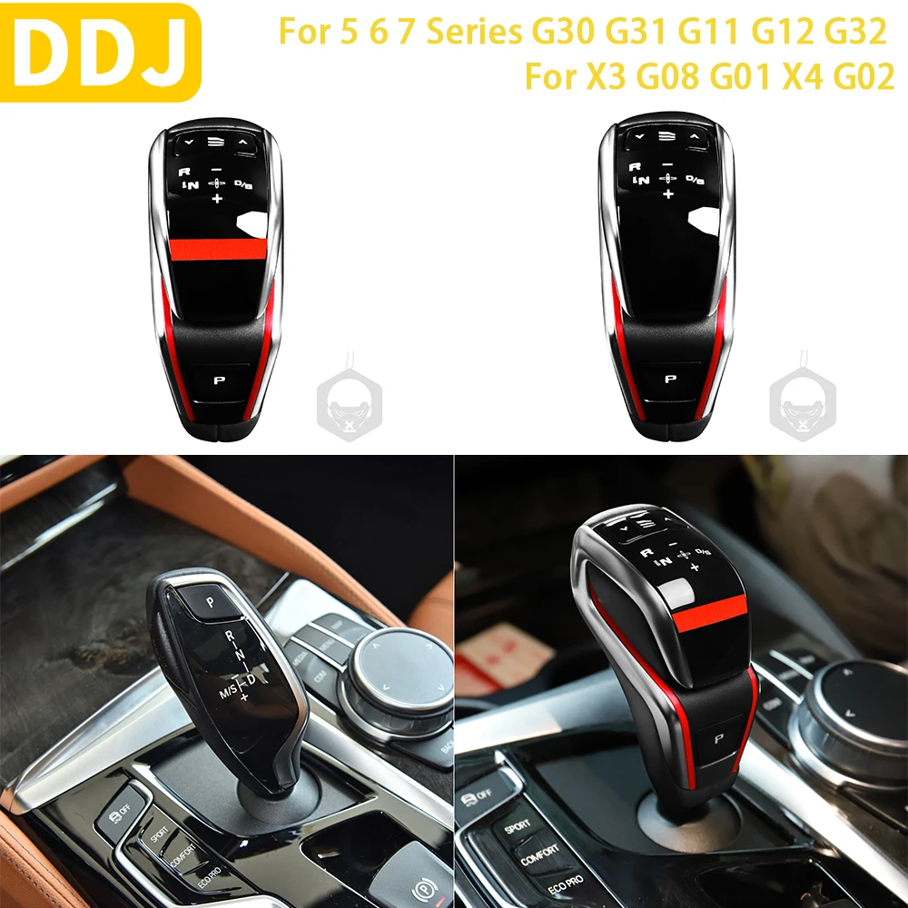 

For BMW 5 6 7 Series G30 G31 G32 G11 G12 X3 G08 G01 X4 G02 Accessories Car Gear Shift Knob Shifting Lever Head For M Sport Style