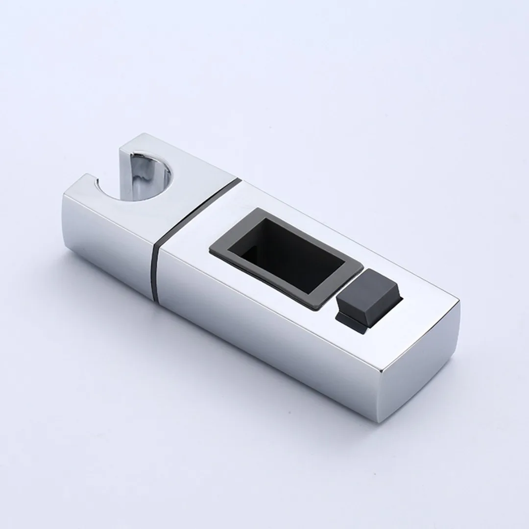 1PC regolabile cromato bagno soffione doccia supporto Riser Rail staffa Slider