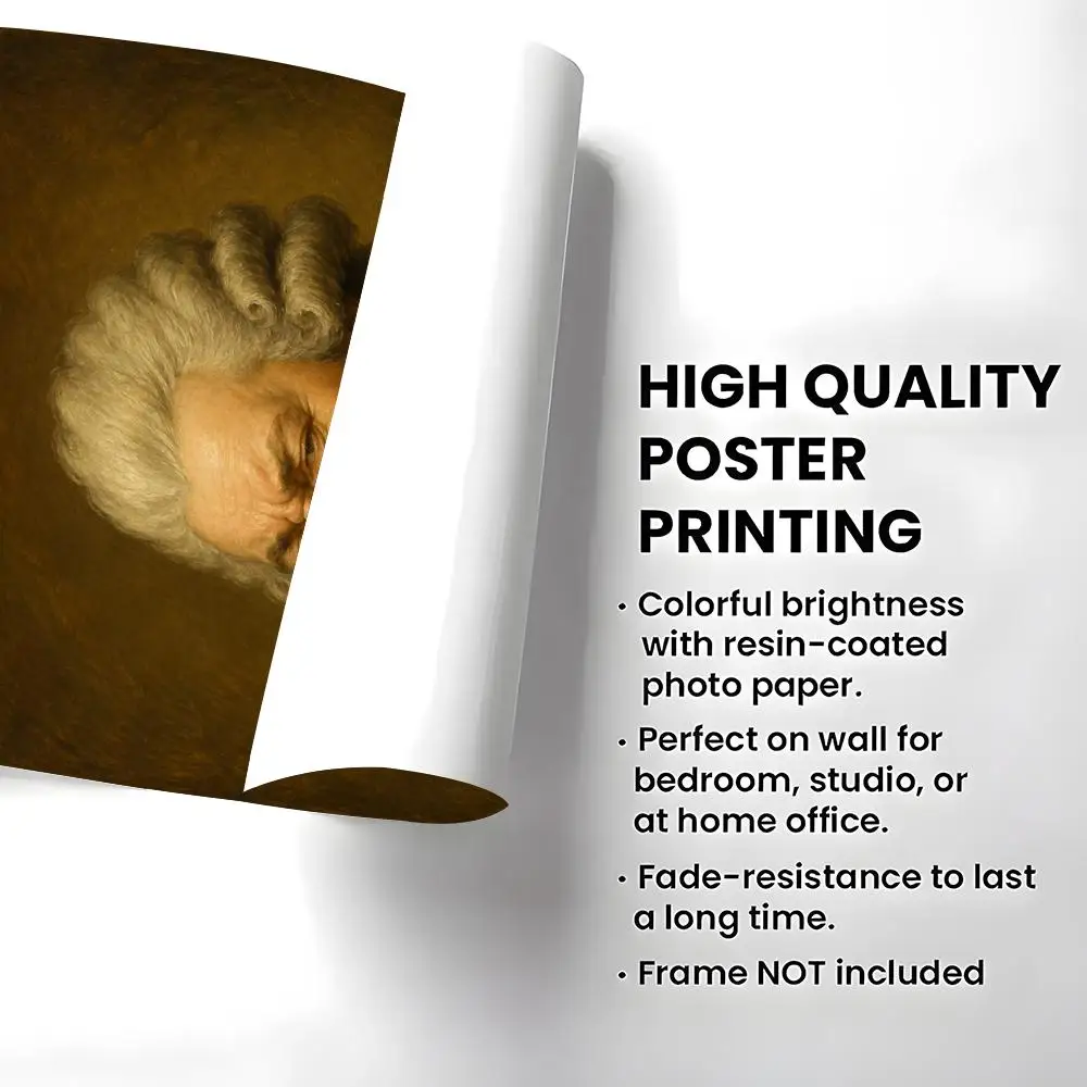 Pattern Famous painting covers mouth Poster Self-adhesive Art Waterproof Paper Sticker Coffee House Bar Room Wall Decor