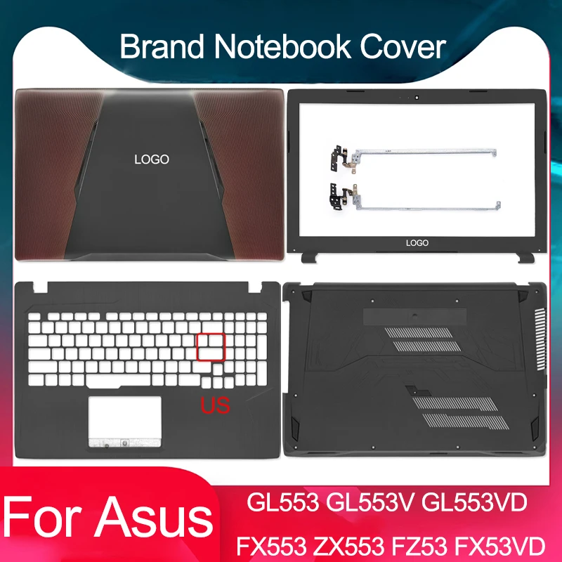 

Новый для ASUS GL553 GL553V ZX553 FZ53 FX53KX GL553VD FX553 ноутбука ЖК-задняя крышка передняя панель крышка подставка для ноутбука нижняя часть корпуса 15,6 дюйма