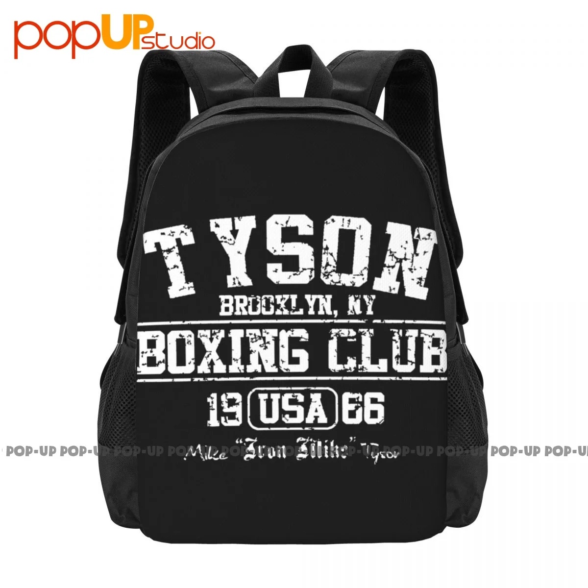 Tyson Boxing Club Retro Mike 80S Backpack Large Capacity Vintage Training Storage Bag Riding Backpack