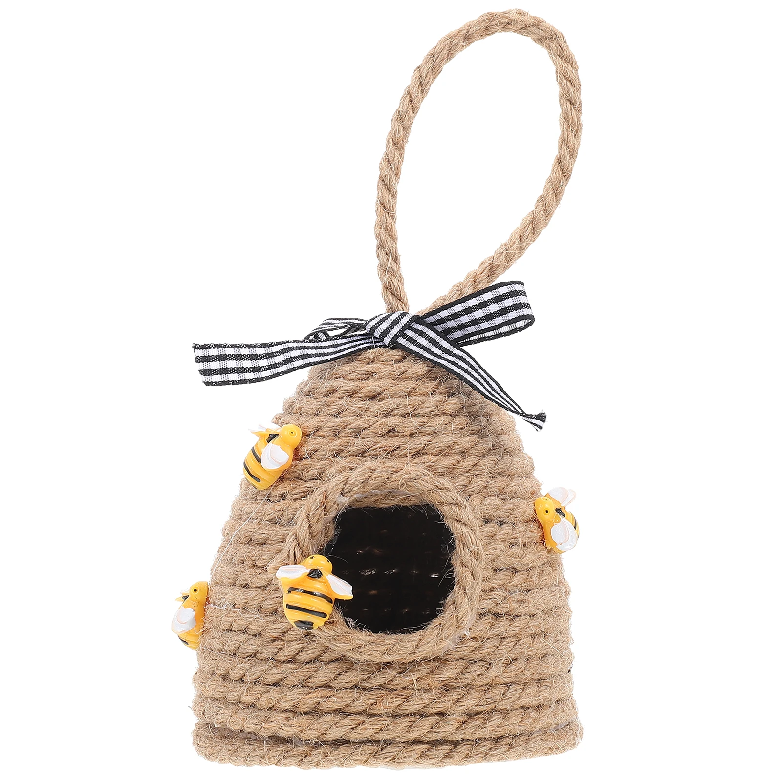 

Braided Rope Hanger Decorative Honeycomb Hanging Beautiful Woven Straw Pendants Long Lasting Living Bedroom Study