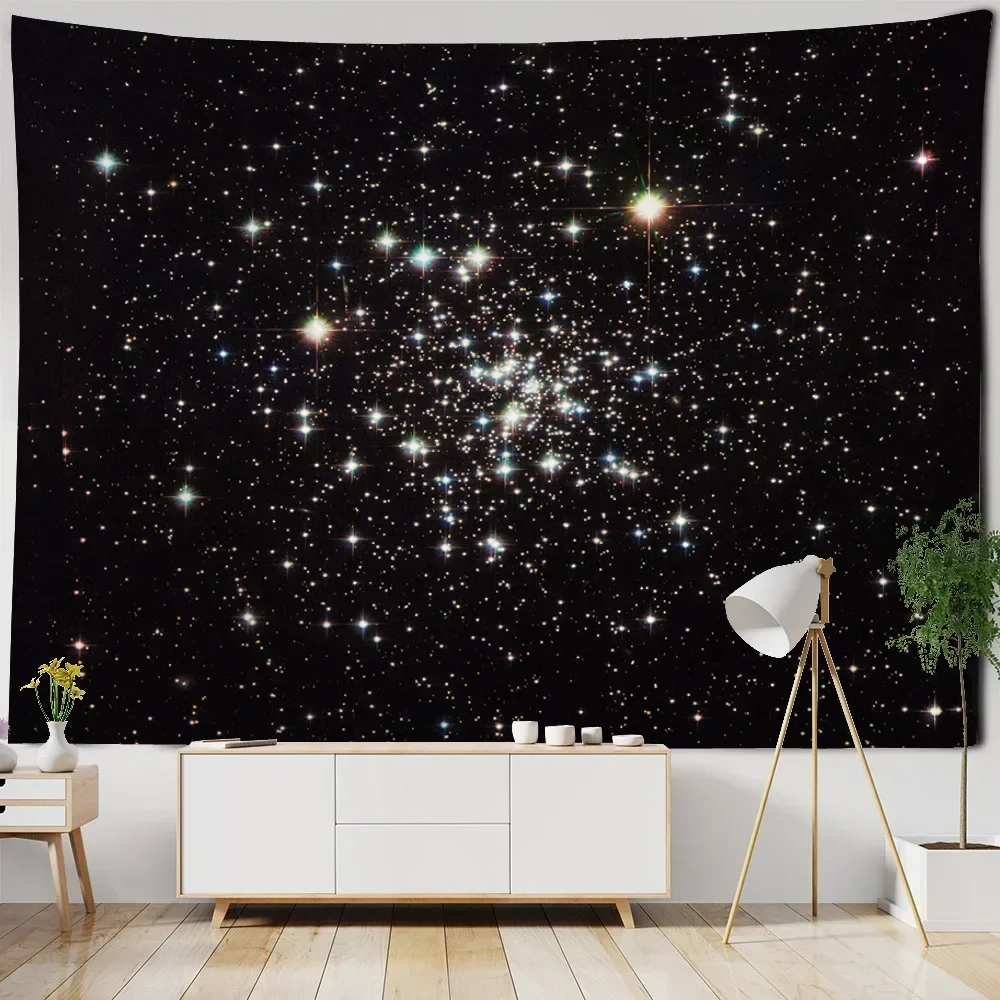 Starry Sky tapestry Wall Hanging Cosmic Planet Night Sky Stars Bohemian Gypsy Fantasy Tapiz Witchcraft Astrology tapestry