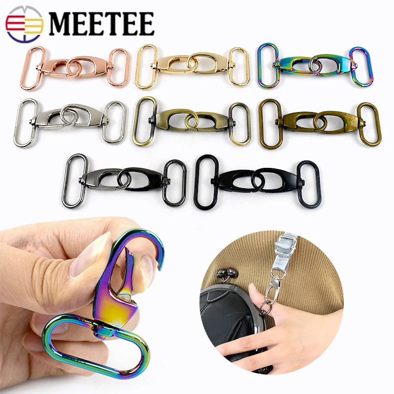 5/10/20Pcs 20-38mm Metal Buckles For Bag Strap Trigger Swivel Lobster Clasp Handbag Snap Clip Hooks DIY Hardware Accessories