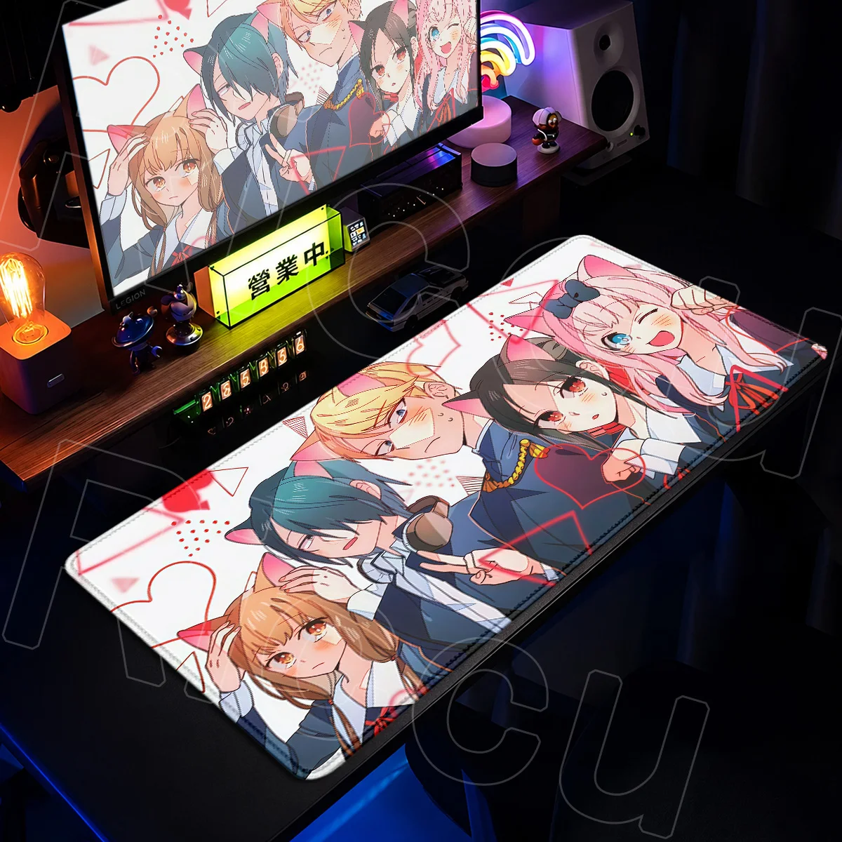 XXL Laptop Rubber Accessories E-sport Gamer HD Printing Tabletop Rug Anime Kaguya Sama Love Is War Mousepad Kawaii Chika Mauspad