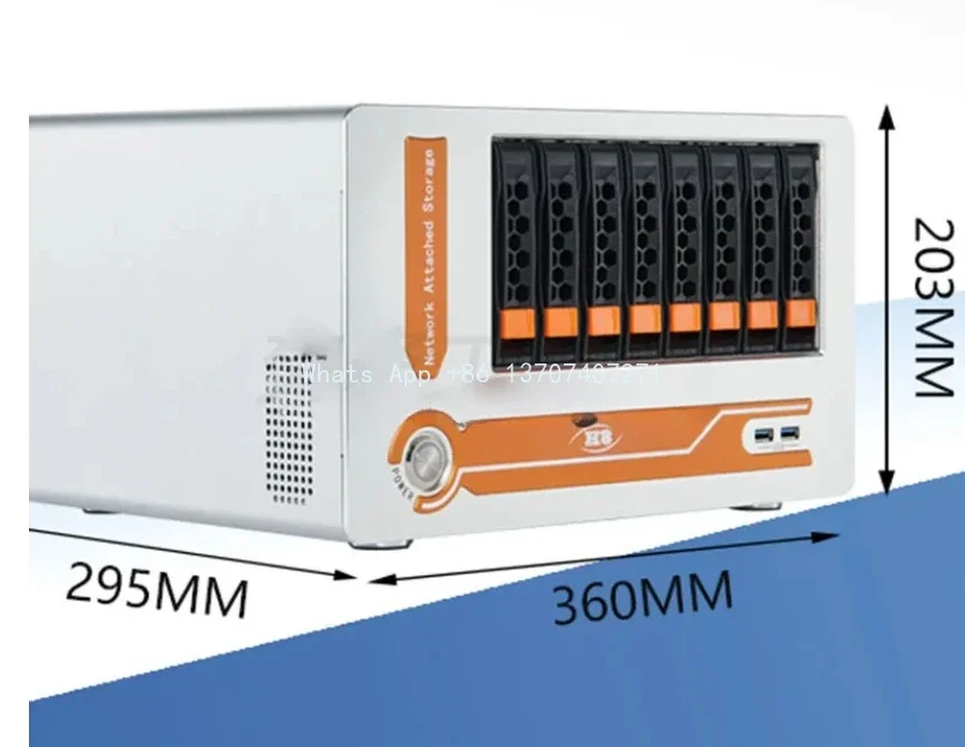 Nas Series 8-bay Mini Server Hot Plug Chassis Network Data Storage Industrial Control Equipment