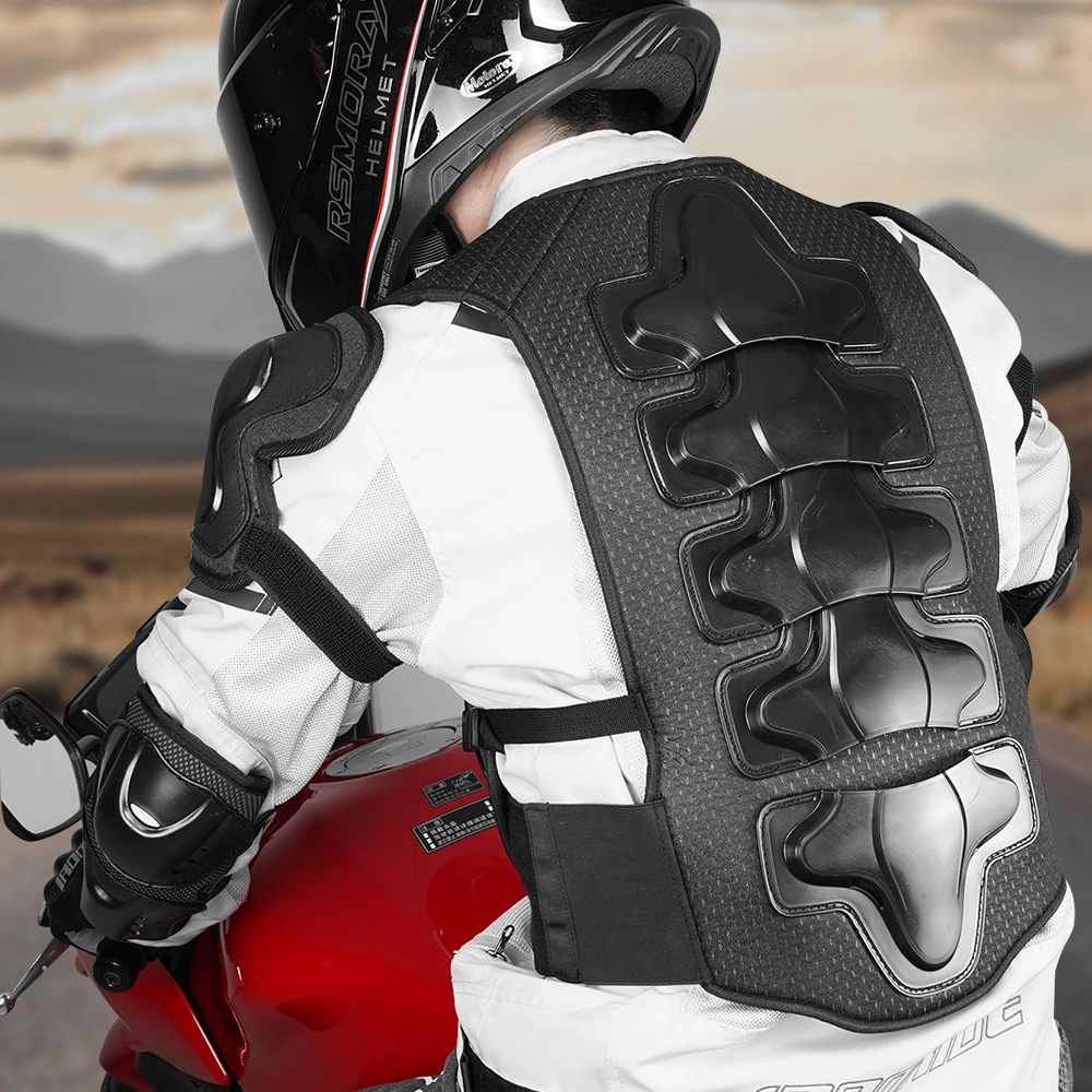 Motorcycle Body Armor Wear-resistant Anti-drop Motocross Riding Armor Vest Protective Gear Motorbike Chest Back Protector