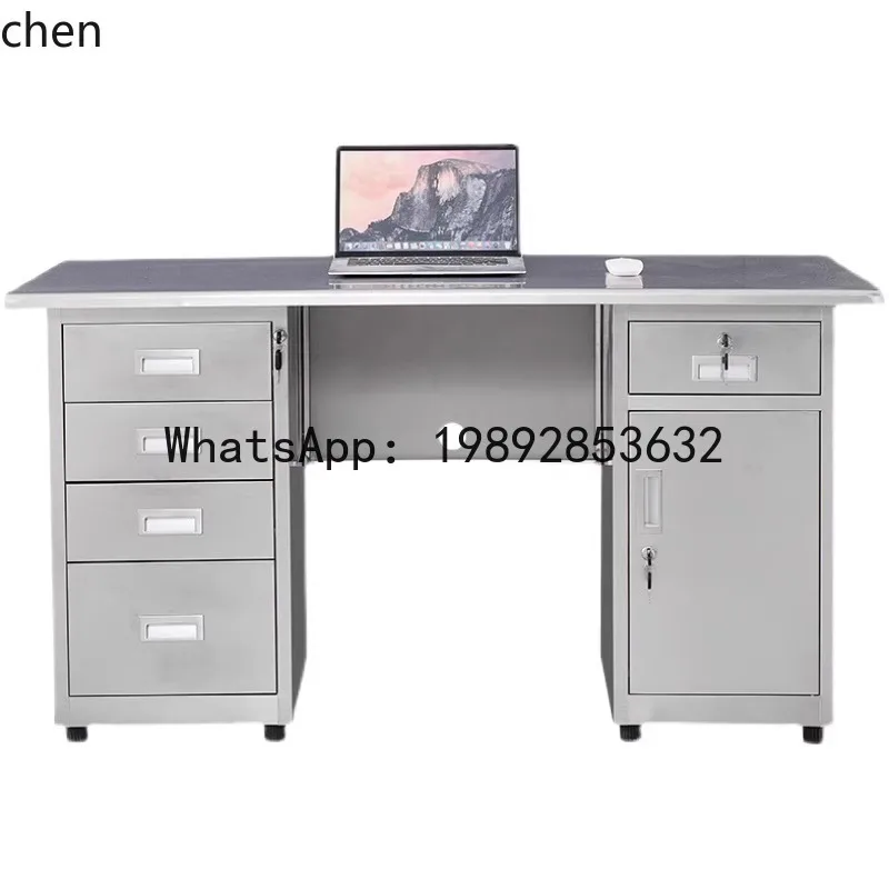 

X7 Stainless Steel Office Computer Desk Laboratory Workbench with Drawer Operation Table