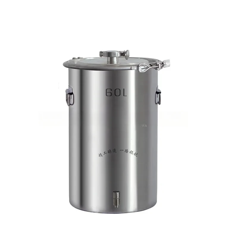 Stainless Steel Fuel Boiler 12L/20L/35L/60L Alcohol Still Copper Tube Self-Made Brewing Kit