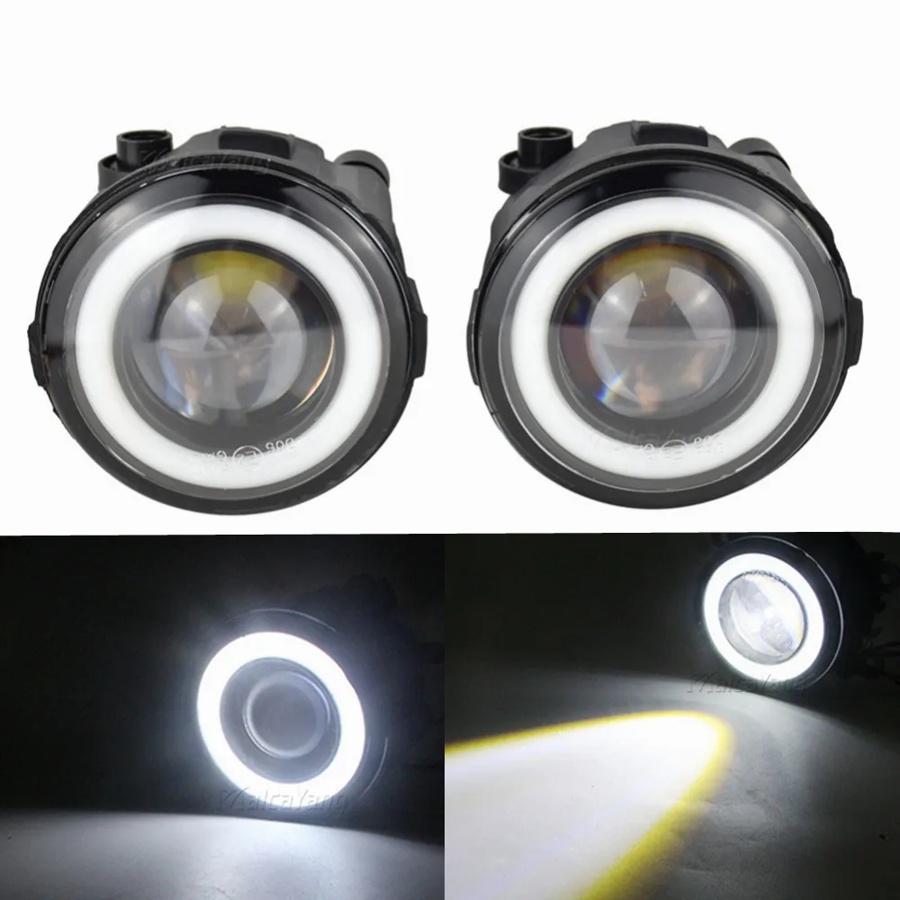 2PCS Powerful External 90MM LED Angel Eye Fog Lights For Infiniti QX70 QX56 QX50 Q60 Q70 G25 G37 M37 M56 2006-2014