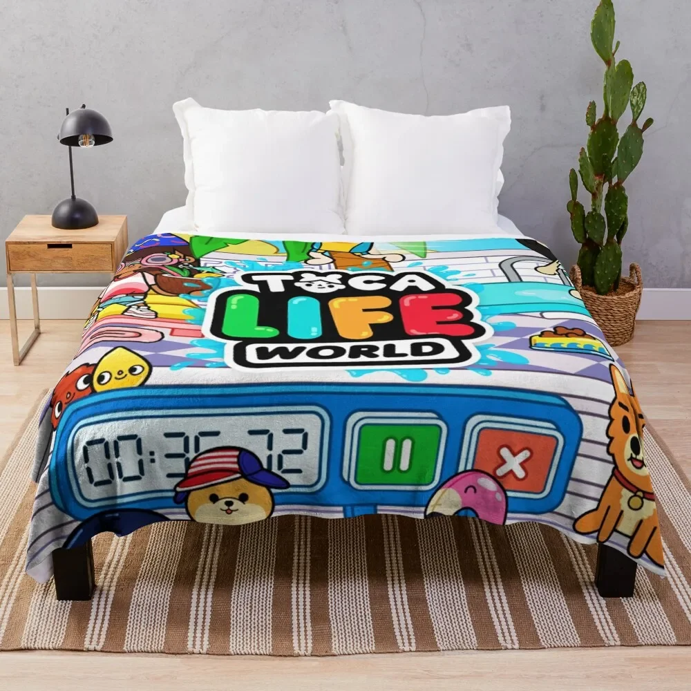 

Toca Life World Throw Blanket Quilt Blankets For Baby christmas gifts Blankets