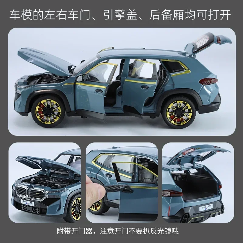 1:24 De XM SUV Hoge Simulatie Diecast Geluid en Licht Auto Metaallegering Model Auto Kinderspeelgoed Collectie