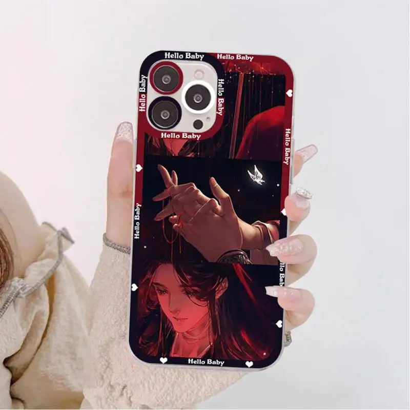 Tian Guan Ci Fu Phone Case for iPhone 11 12 13 Mini Pro Max 14 Pro Max Case shell