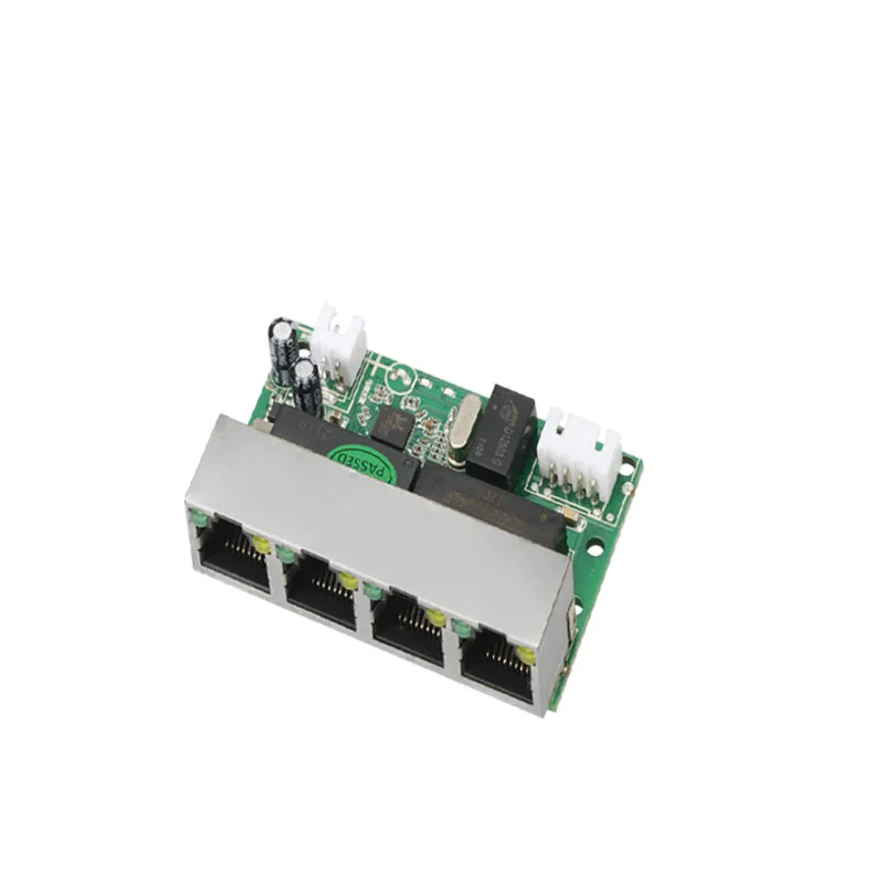 100Mbps 4-port 5-port Mini Micro Switch 5V-12V Power Industry Weak Current Box with Built-in Switch Module