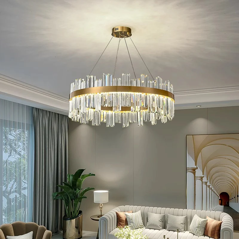 home decorationPendant lights, luxury crystal living room chandelier, dining room Pendant lamp, ceiling light, indoor lighting