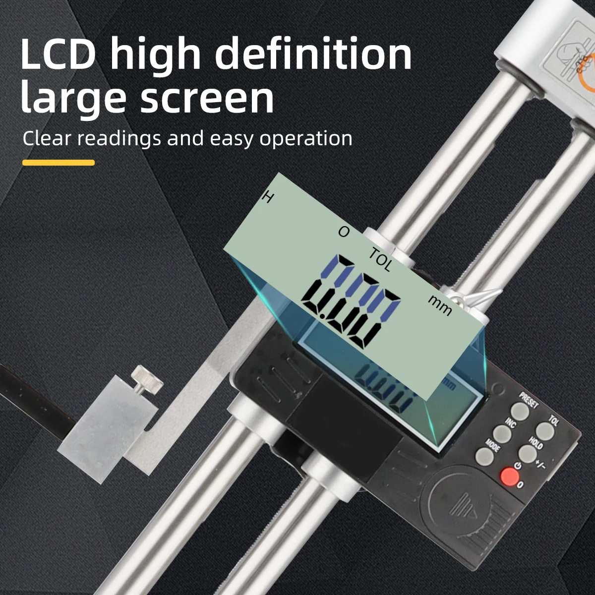 300mm/500mm Digital Height Gauge LCD Display Vernier Calipers for Welding