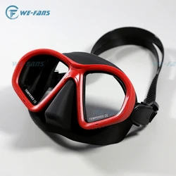 Scuba Diving Mask 70cc Volume Professional Free Diving Mask Anti-fog Goggles Snorkeling Can Equipped Myopia Adults Equipment
