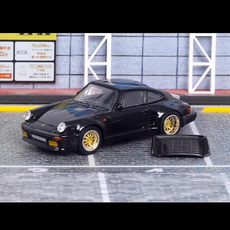 MASTER 1:64 Scale 911 930 Turbo Blackbird Collection Decration Simulation Car Model Static Display Toy Gift Souvenir