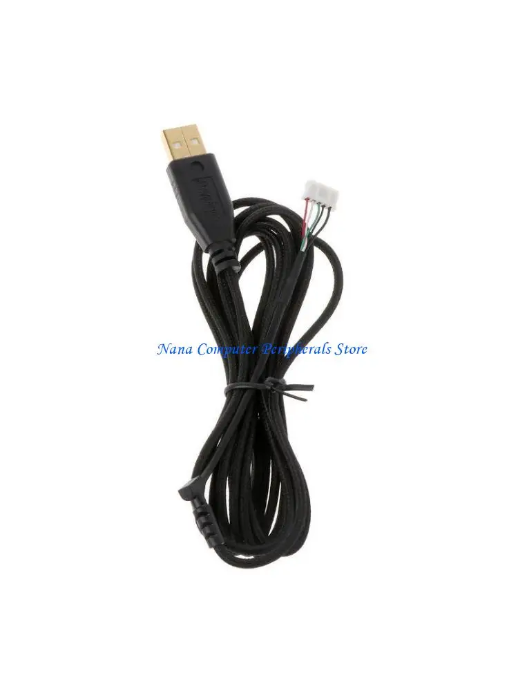 F68C Gold Plated Nylon USB Mouse Cable Replacement Wire for Naga 2014 Mouse