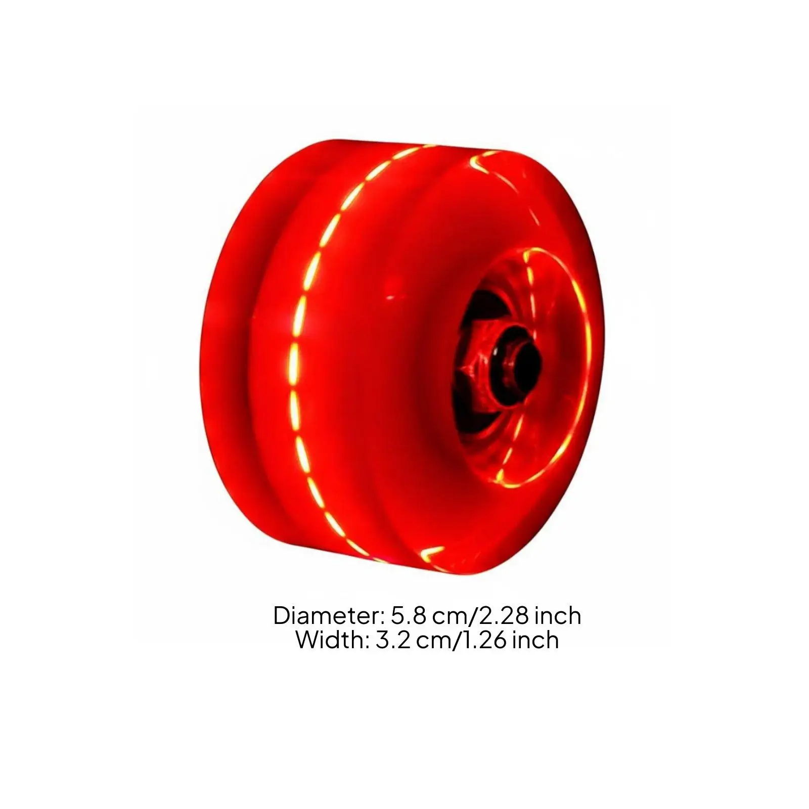Light Roller Skate LED Wheel 82A Hardness Self-powered Inline Skating Wheels for Boards and